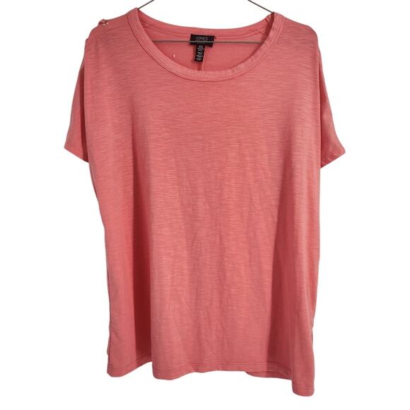 Jones New York Pink Short Sleeve Top Womens Size Extra Large XL - Picture 1 of 5